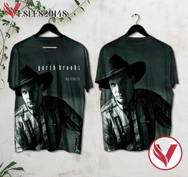 Garth Brooks No Fences Album Cover Shirt, Perfect Gifts For Music Lovers - Vesles2014S