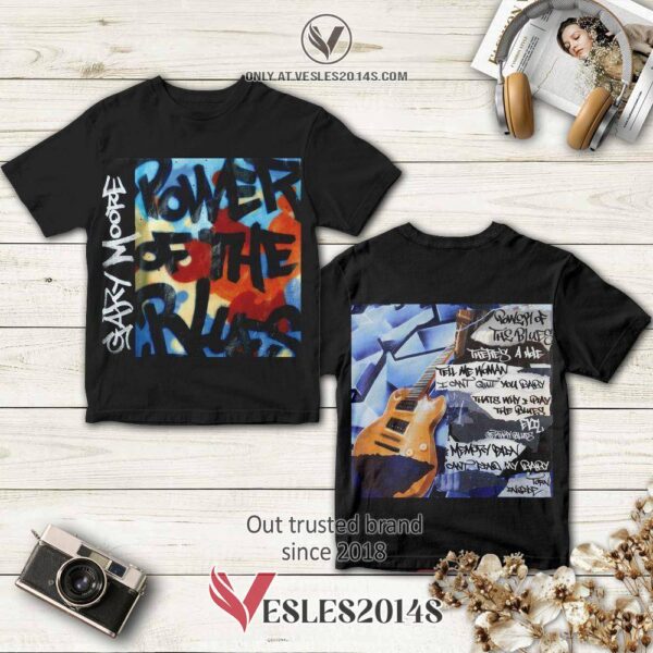 Gary Moore Power of the Blues Album 3D Shirt, Perfect Gifts For Music Lovers - Vesles2014S