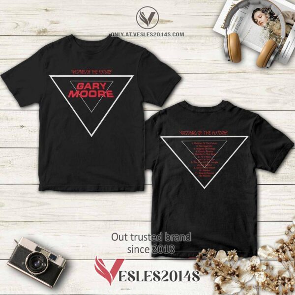 Gary Moore Victims of the Future Album 3D Shirt, Perfect Gifts For Music Lovers - Vesles2014S