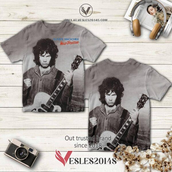Gary Moore Wild Frontier Album 3D Shirt, Perfect Gifts For Music Lovers - Vesles2014S