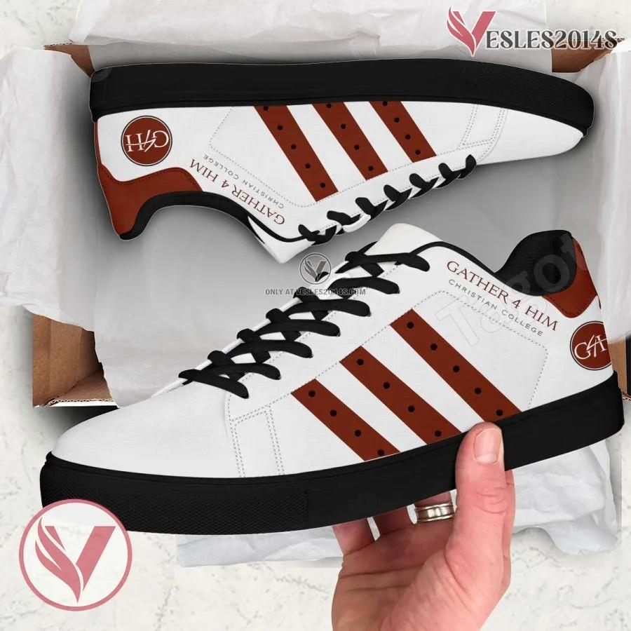 Gather 4 Him Christian College Logo Stan Smith Shoes, Unique Sneaker For Fans - Vesles2014s 1