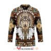 Gearhuman Native American Wolf Hockey Jersey, Trending Gifts For Fans - Vesles2014s