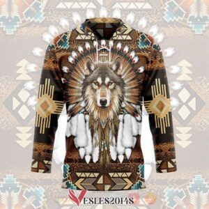 Gearhuman Native American Wolf Hockey Jersey, Trending Gifts For Fans - Vesles2014s 2