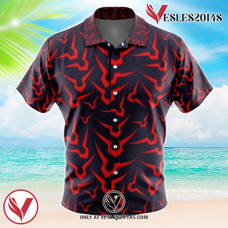 Geass Symbol Code Geass Hawaiian Button Up Shirt, Perfect Gifts For Anime Lovers - Vesles2014S