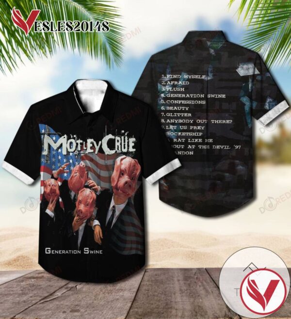 Generation Swine Studio Album By Mötley Crüe Hawaiian Shirt, Best Gift For Music Lovers Vesles2014S