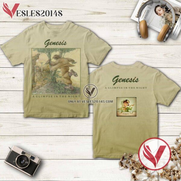 Genesis A Glimpse In The Night Album Cover Shirt, Unique Gifts For Music Lovers - Vesles2014S