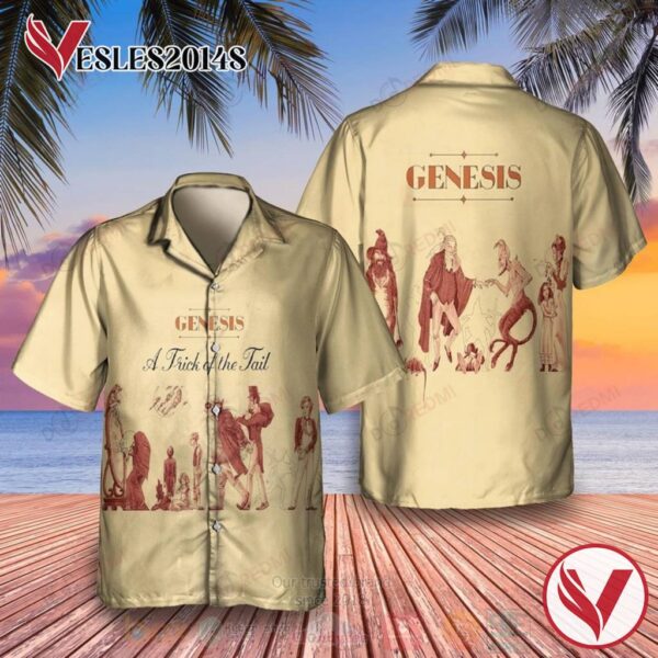 Genesis A Trick of the Tail Album Hawaiian Shirt, Best Gift For Music Lovers Vesles2014S