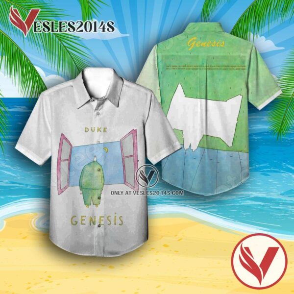 Genesis Duke Album Cover Hawaiian Shirt, Unique Gifts For Music Lovers - Vesles2014S