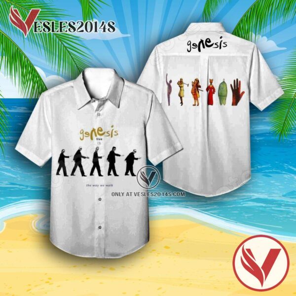 Genesis Live The Way We Walk Volume One Album Cover Hawaiian Shirt, Unique Gifts For Music Lovers - Vesles2014S