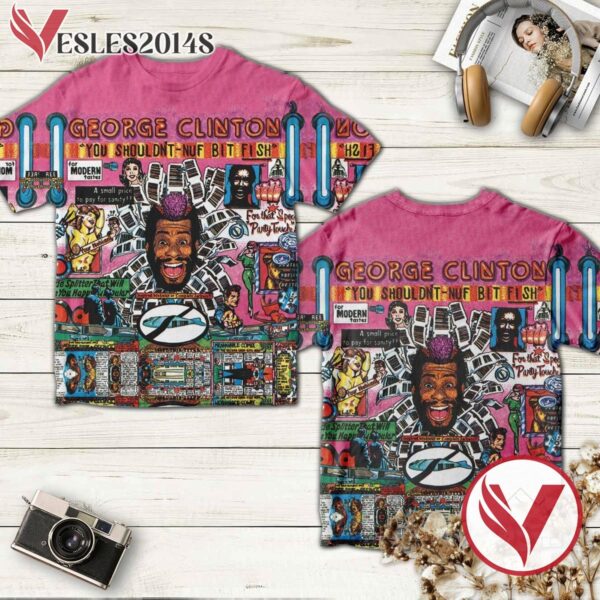 George Clinton You Shouldn't Nuf Bit Fish Album Cover Shirt, Perfect Gifts For Music Lovers - Vesles2014S