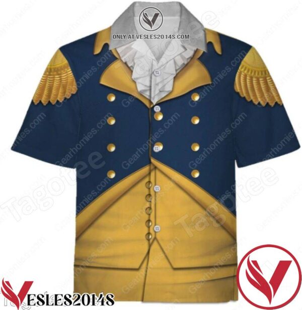 George Washington Hawaiian Shirt, Unique Gifts For Friends - Vesles2014S 1