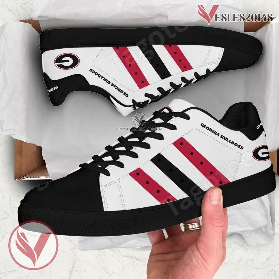 Georgia Bulldogs Print Stan Smith Shoes, Best Sneaker For Fans - Vesles2014s
