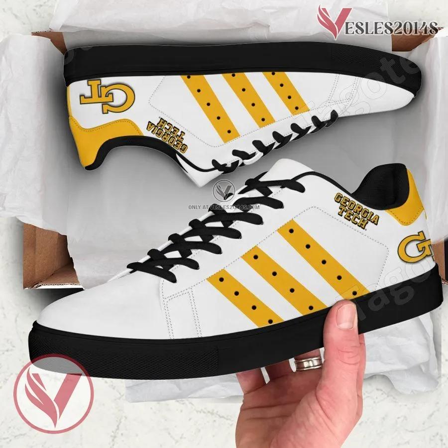 Georgia Tech NCAA Stan Smith Shoes For Men And Womens - Vesles2014s 1