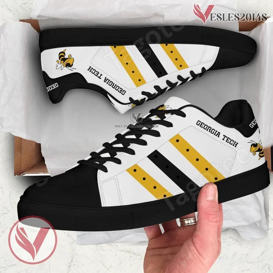Georgia Tech Yellow Jackets Print Stan Smith Shoes, Best Sneaker For Fans - Vesles2014s