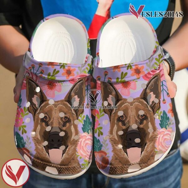 German Shepherd Cute Clog Shoes, Unique Gift From  Vesles2014S