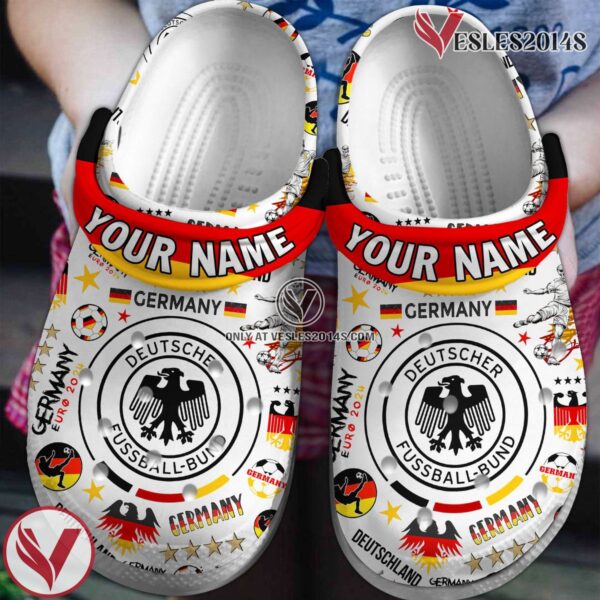 Germany Euro 2024 Crocs Crocband Clogs Shoes Comfortable For Men Women and Kids, Unique Gift From  Vesles2014S