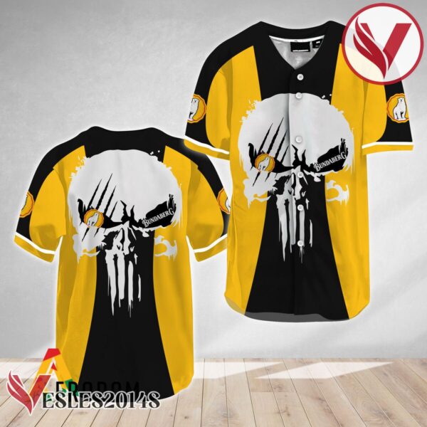 Ghost Head White Skull Bundaberg Baseball Jersey, Perfect Gifts For Fans - Vesles2014S