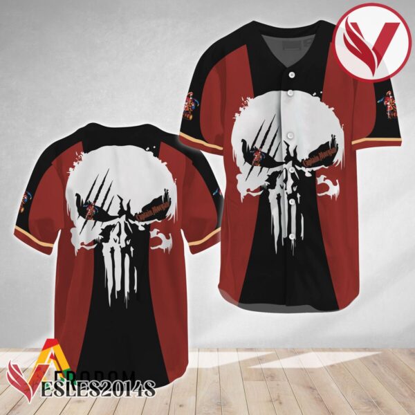 Ghost Head White Skull Captain Morgan Baseball Jersey, Perfect Gifts For Fans - Vesles2014S