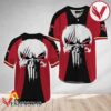 Ghost Head White Skull Fireball Whiskey Baseball Jersey, Perfect Gifts For Fans - Vesles2014S