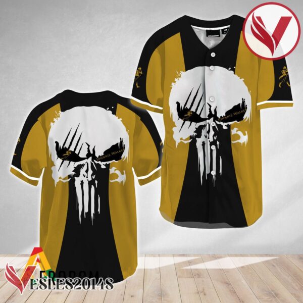 Ghost Head White Skull Johnnie Walker Baseball Jersey, Perfect Gifts For Fans - Vesles2014S