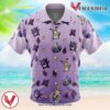 Ghost Type Pattern Pokemon Hawaiian Button Up Shirt, Perfect Gifts For Anime Lovers - Vesles2014S