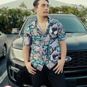 Ghost Type Pokemon Pokemon Hawaiian Button Up Shirt, Perfect Gifts For Anime Lovers - Vesles2014S 4