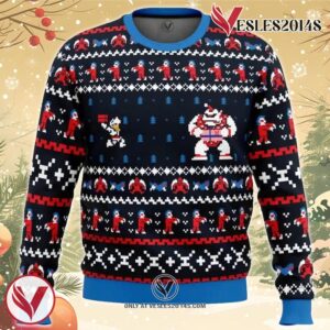 Ghosts ‘n Goblins ‘n Christmas Ugly Christmas Sweater, Unique Christmas Gift For Fans - Vesles2014S