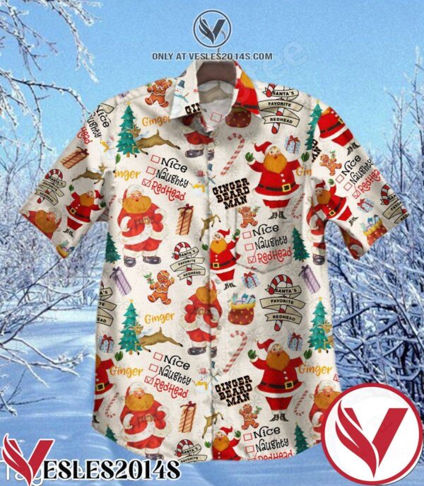 Ginger Beard Man Redhead Christmas Hawaiian Shirt, Unique Gifts For Friends - Vesles2014S 1