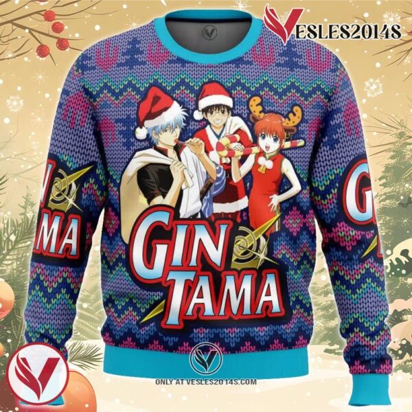 Gintama Alt Ugly Christmas Sweater, Unique Christmas Gift For Fans - Vesles2014S