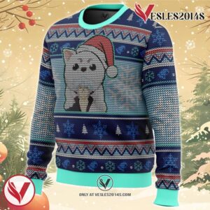 Gintama Gintoki and Sadaharu Ugly Christmas Sweater, Unique Christmas Gift For Fans - Vesles2014S 1