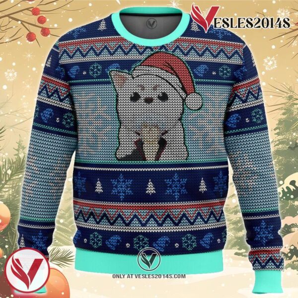 Gintama Gintoki and Sadaharu Ugly Christmas Sweater, Unique Christmas Gift For Fans - Vesles2014S