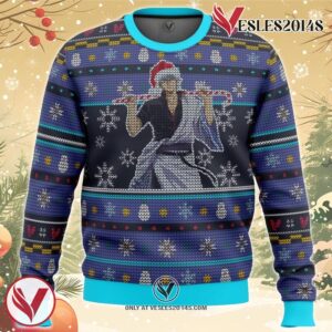 Gintama Sakata Gintoki Ugly Christmas Sweater, Unique Christmas Gift For Fans - Vesles2014S