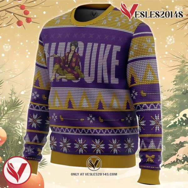 Gintama Smokin Shinsuke Ugly Christmas Sweater, Unique Christmas Gift For Fans - Vesles2014S 1