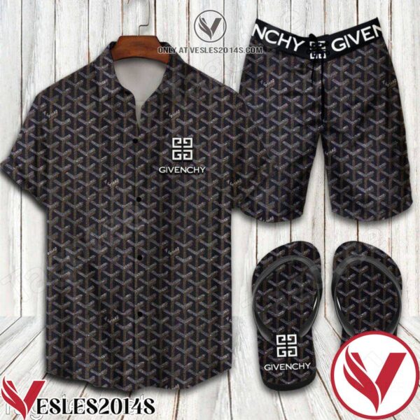 Givenchy 2022 Combo Hawaiian Shirt, Beach Shorts And Flip Flop, Unique Gifts For Friends - Vesles2014S 1