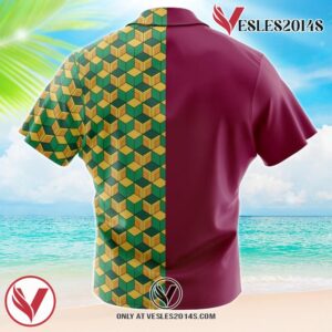 Giyu Tomioka Demon Slayer Hawaiian Button Up Shirt, Perfect Gifts For Anime Lovers - Vesles2014S 2