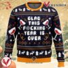 Glad This Fucking Year is Over Pop Culture Ugly Christmas Sweater, Unique Christmas Gift For Fans - Vesles2014S