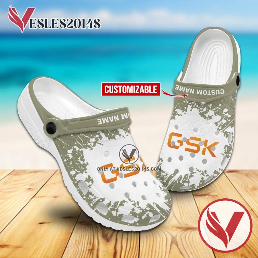 GlaxoSmithKline Logo Crocs Shoes For Men And Women, Unique Clogs Shoes For Fans - Vesles2014S