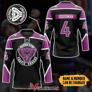 Globo Gym Purple Cobras Personalized Hockey Jersey, Trending Gifts For Fans - Vesles2014s 2