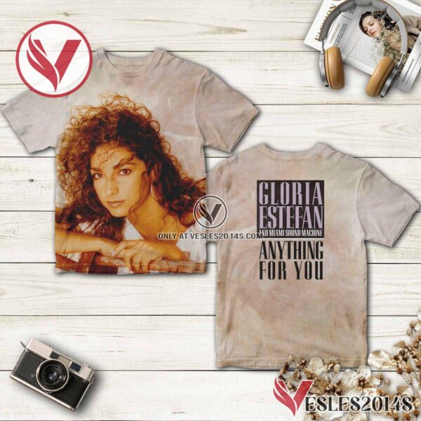 Gloria Estefan And Miami Sound Machine Anything For You Album Cover Shirt, Unique Gifts For Music Lovers - Vesles2014S