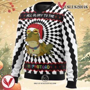 Glory To The Hypnotoad Ugly Christmas Sweater, Unique Christmas Gift For Fans - Vesles2014S 1