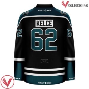 Go Eagles Jason Kelce Philadelphia Black  Crossover Hockey, Gift For Football Fans - Vesles2014S 3