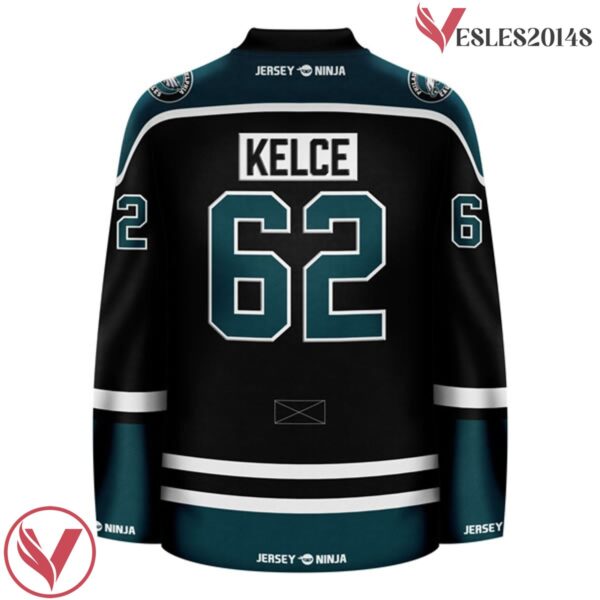 Go Eagles Jason Kelce Philadelphia Black  Crossover Hockey, Gift For Football Fans - Vesles2014S 3