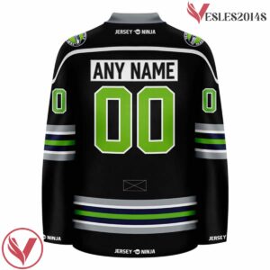 Go Seahawk Customize Black Jersey, Unique Ice Hockey Gifts - Vesles2014S 2