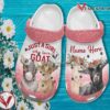 Goats Flower Twinkle Pink Croc Shoes Daughter- Just A Girl Love Goats Shoes Croc Clogs Birthday Gift, Unique Gift From  Vesles2014S
