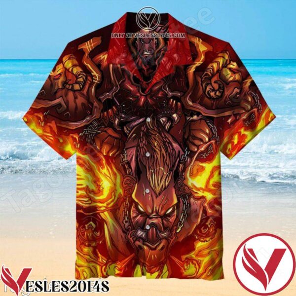 God Of War Colors Art Hawaiian Shirt, Unique Gifts For Friends - Vesles2014S 1