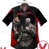 God Of War Kratos And Atreus Red And Black Hawaiian Shirt, Unique Gifts For Friends - Vesles2014S 1