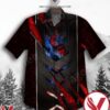 God Of War Red And Black Hawaiian Shirt, Unique Gifts For Friends - Vesles2014S 1