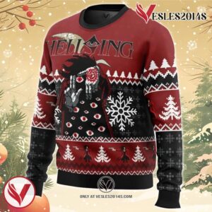 God With Us Hellsing Ugly Christmas Sweater, Unique Christmas Gift For Fans - Vesles2014S 1
