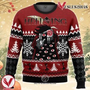 God With Us Hellsing Ugly Christmas Sweater, Unique Christmas Gift For Fans - Vesles2014S