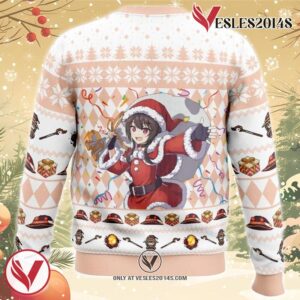 God’s Blessing on this Wonderful World Explosion KonoSuba Ugly Christmas Sweater, Unique Christmas Gift For Fans - Vesles2014S 1